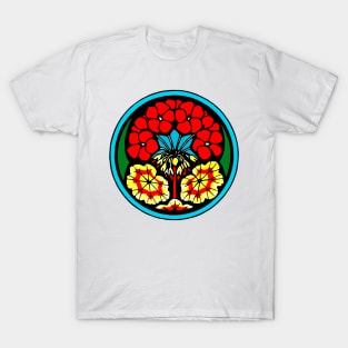 Allegorical vintage flowers T-Shirt